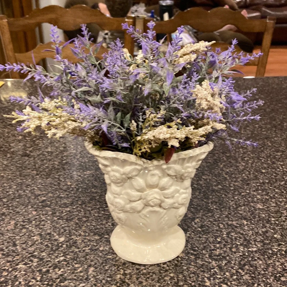 Flower vase purple